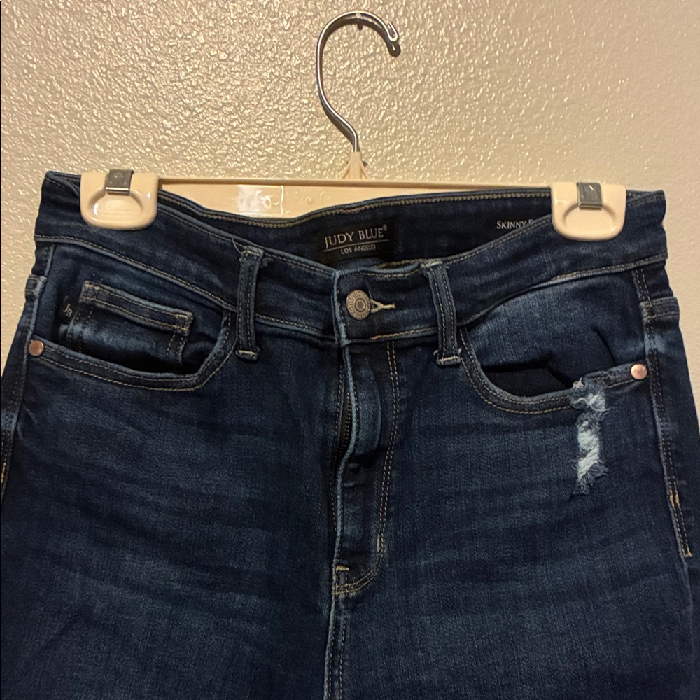 Judy Blue Midnight Blue Distressed Jeans